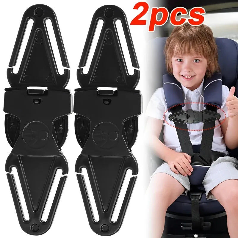 Ceinture de sécurité de voiture pour enfants, ceinture d'épaule, fixation de boucle de positionnement, ajusteur de poussette de bébé, boucle de poitrine, accessoires de boucle de verrouillage SUN N.