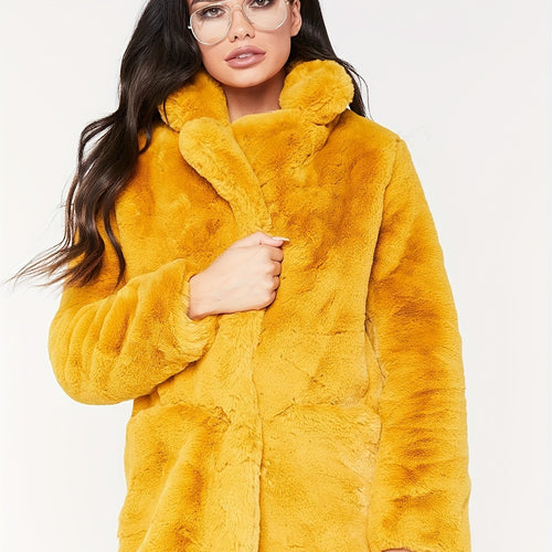 Manteau ample en peluche chaud d'hiver, vêtement d'extérieur teddy à manches longues décontracté, vêtements pour femmes SUN N.