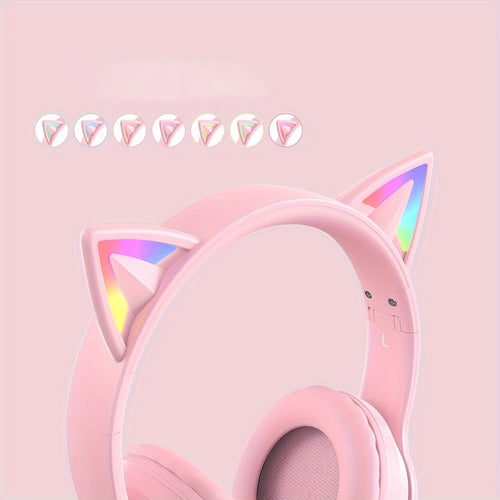 Casque gaming ONIKUMA avec oreilles de chat - Bluetooth, réduction de bruit, son haute qualité