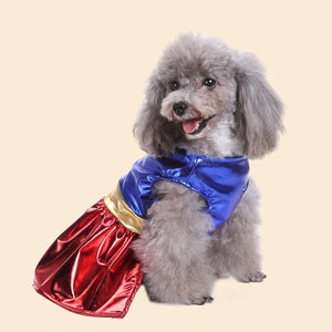 Costume de super-héros pour chien avec cape - Bleu et rouge pour petites races SUN N.