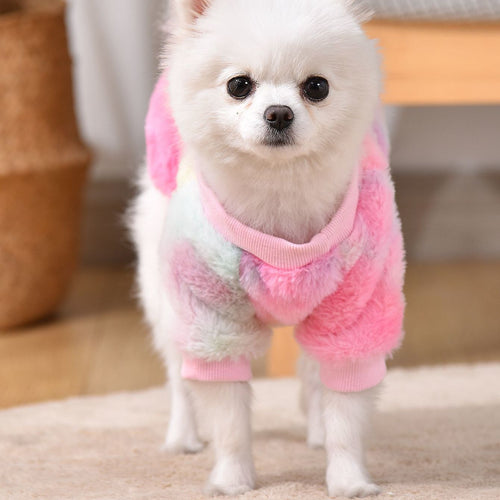 Vêtements pour chiot chien et chat Schnauzer, Teddy, Bichon, Pomeranian - Sweat-shirt automne/hiver doublé chaud anti-perte de poils SUN N.