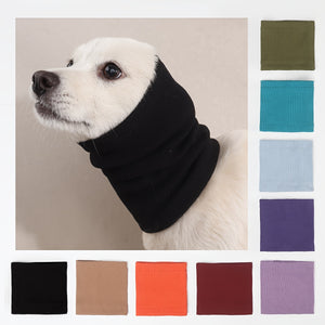 Snood apaisant pour chien avec cache-oreilles - Vêtement de protection anti-anxiété élégant