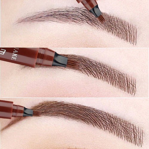 Crayon à sourcils à quatre pointes, étanche et résistant à la transpiration avec tenue longue durée SUN N.