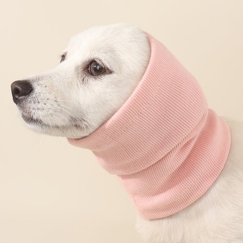 Snood apaisant pour chien avec cache-oreilles - Vêtement de protection anti-anxiété élégant