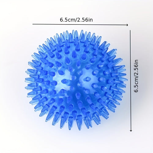 Lot de 2 balles épineuses avec couineur pour chiens - Jouet durable SUN N.
