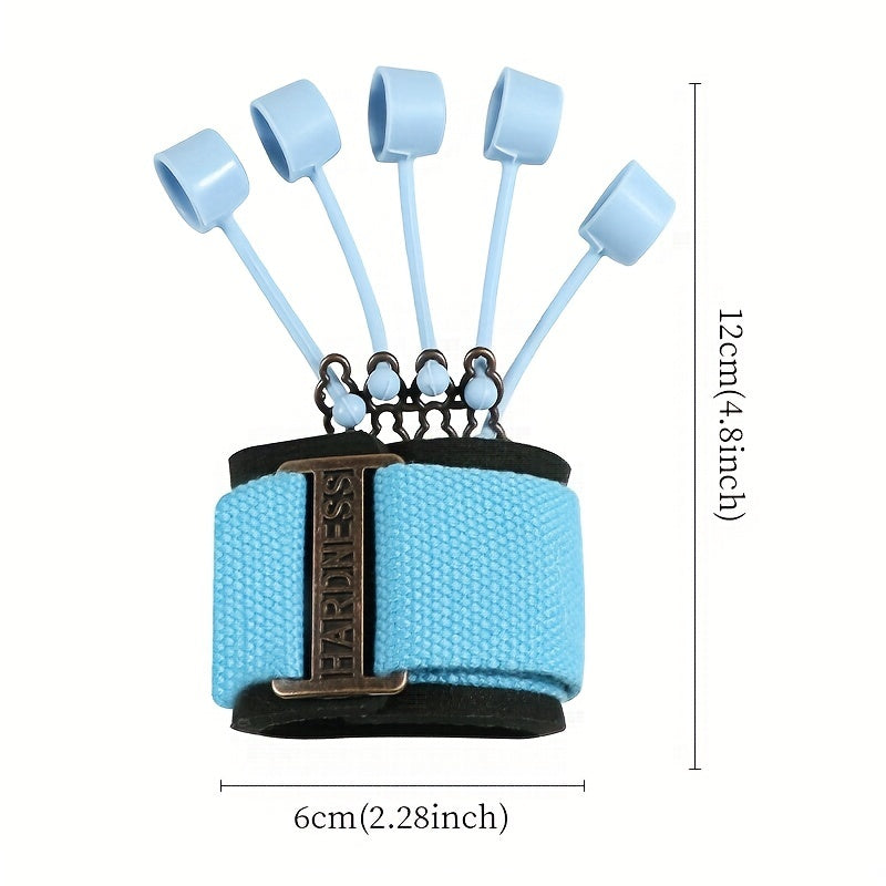 Exerceur de doigts en silicone bleu - Renforceur de main et entraîneur de flexibilité
