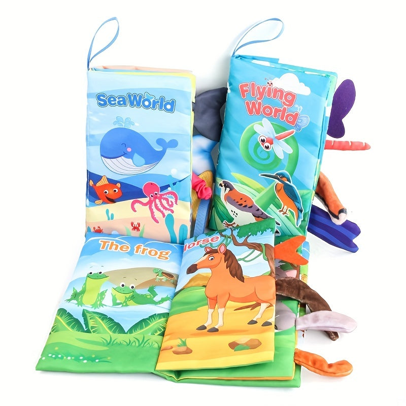 Livres en tissu pour bébés - Jouets sensoriels toucher et sentir SUN N.