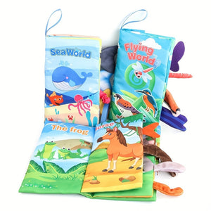 Livres en tissu pour bébés - Jouets sensoriels toucher et sentir SUN N.