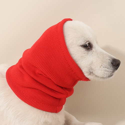 Snood apaisant pour chien avec cache-oreilles - Vêtement de protection anti-anxiété élégant