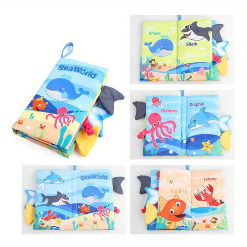 Livres en tissu pour bébés - Jouets sensoriels toucher et sentir SUN N.