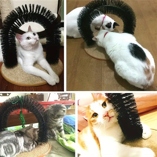 Arche de toilettage pour chat - Brosse de massage et grattoir SUN N.