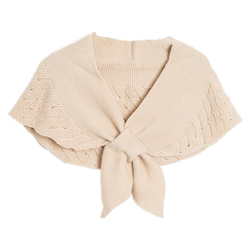 Châle en fil ajouré élégant pour femmes - Léger, respirant en polyester, parfait pour superposer ou porter seul, lavable en machine, écharpe décontractée pour le week-end | Châle polyvalent | Tricot élégant, châles pour l'hiver SUN N.