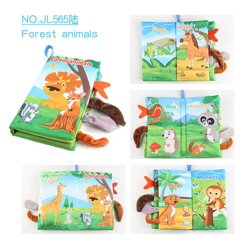 Livres en tissu pour bébés - Jouets sensoriels toucher et sentir SUN N.