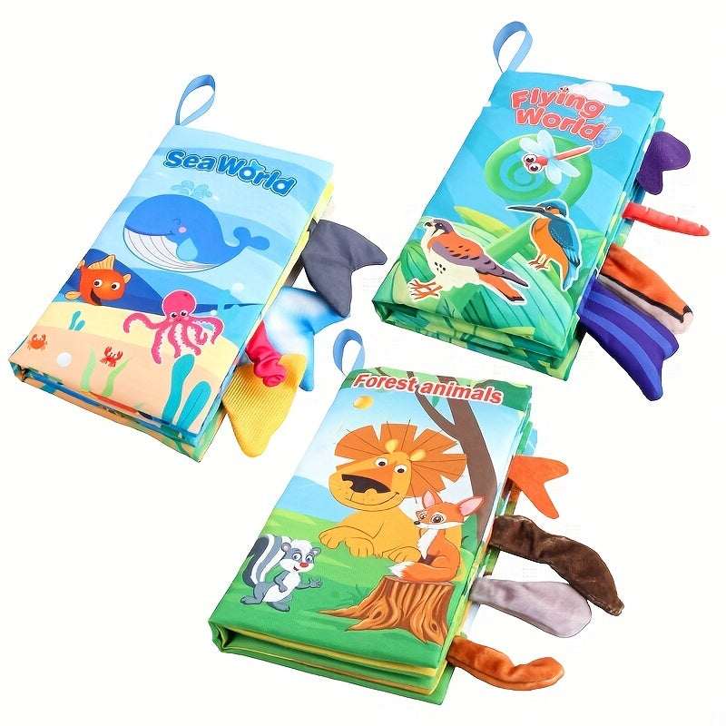 Livres en tissu pour bébés - Jouets sensoriels toucher et sentir SUN N.