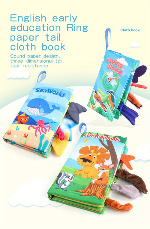 Livres en tissu pour bébés - Jouets sensoriels toucher et sentir SUN N.
