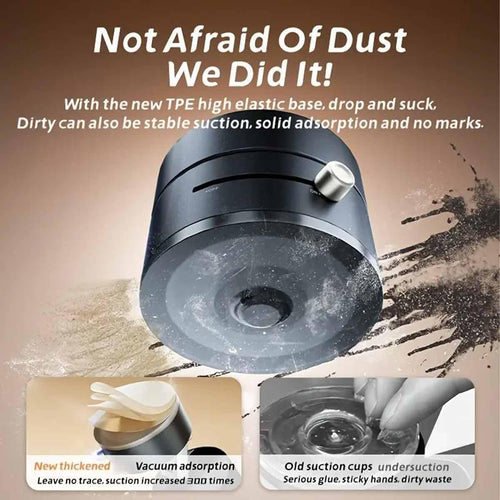 Support de téléphone magnétique pliable avec ventouse, fixation de voiture à aspiration électrique à 360°, support pivotant double face pour voiture, miroir, salle de sport, cuisine, support de téléphone portable mains libres (rose) SUN N.