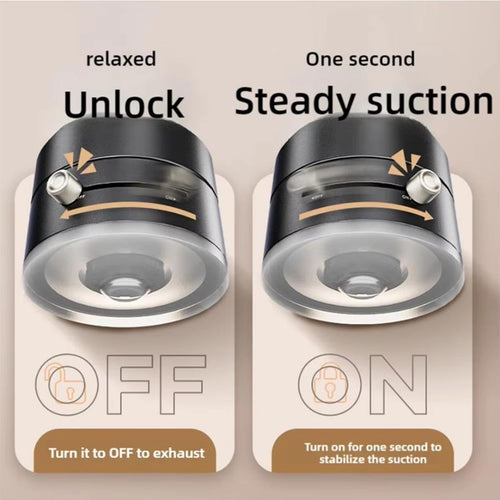 Support de téléphone magnétique pliable avec ventouse, fixation de voiture à aspiration électrique à 360°, support pivotant double face pour voiture, miroir, salle de sport, cuisine, support de téléphone portable mains libres (rose) SUN N.