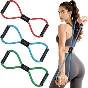 Bandes de résistance HPYGN en forme de 8 - Élastique d'exercice pour yoga, fitness et entraînement musculaire SUN N.