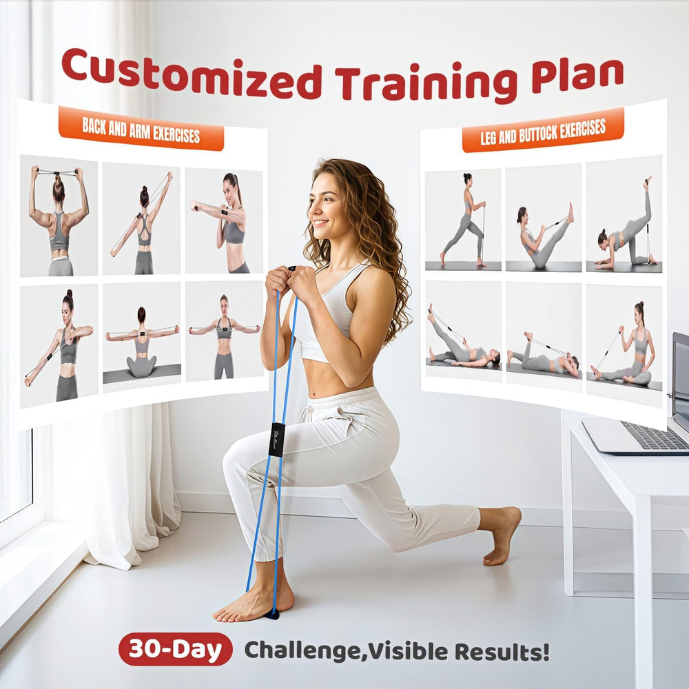 Bandes de résistance HPYGN en forme de 8 - Élastique d'exercice pour yoga, fitness et entraînement musculaire SUN N.