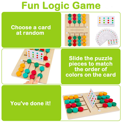 Jouets d'apprentissage Montessori Puzzle à glissière Jeu de logique d'association de couleurs et de formes Jouets éducatifs en bois pour enfants garçons et filles âgés de 3, 4, 5, 6, 7 ans Jouet d'avion pour voyager Cadeaux d'anniversaire SUN N.