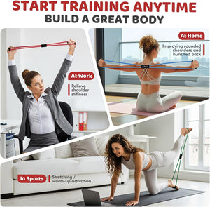 Bandes de résistance HPYGN en forme de 8 - Élastique d'exercice pour yoga, fitness et entraînement musculaire SUN N.