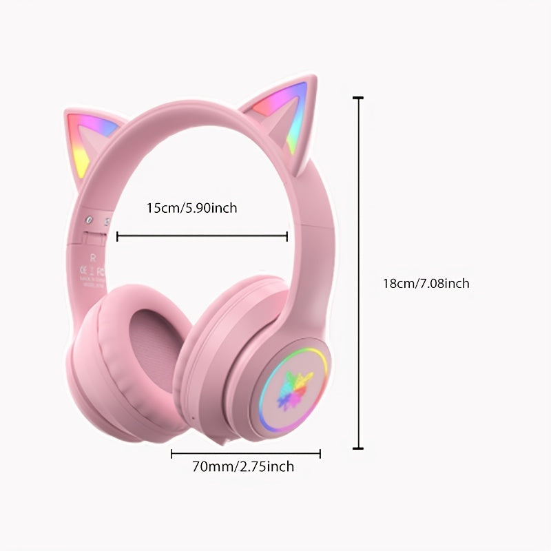 Casque gaming ONIKUMA avec oreilles de chat - Bluetooth, réduction de bruit, son haute qualité