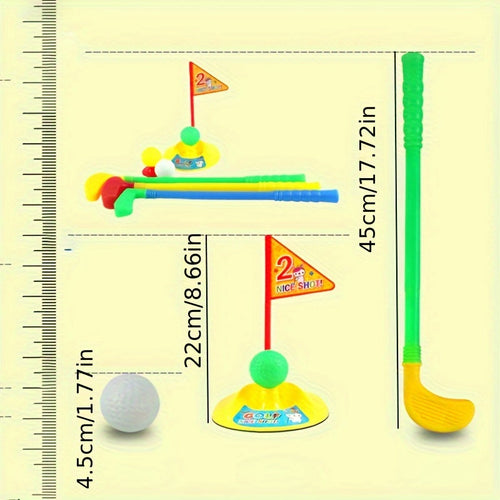 Ensemble de 9 clubs de golf jouets - Jeu sportif éducatif en plein air SUN N.