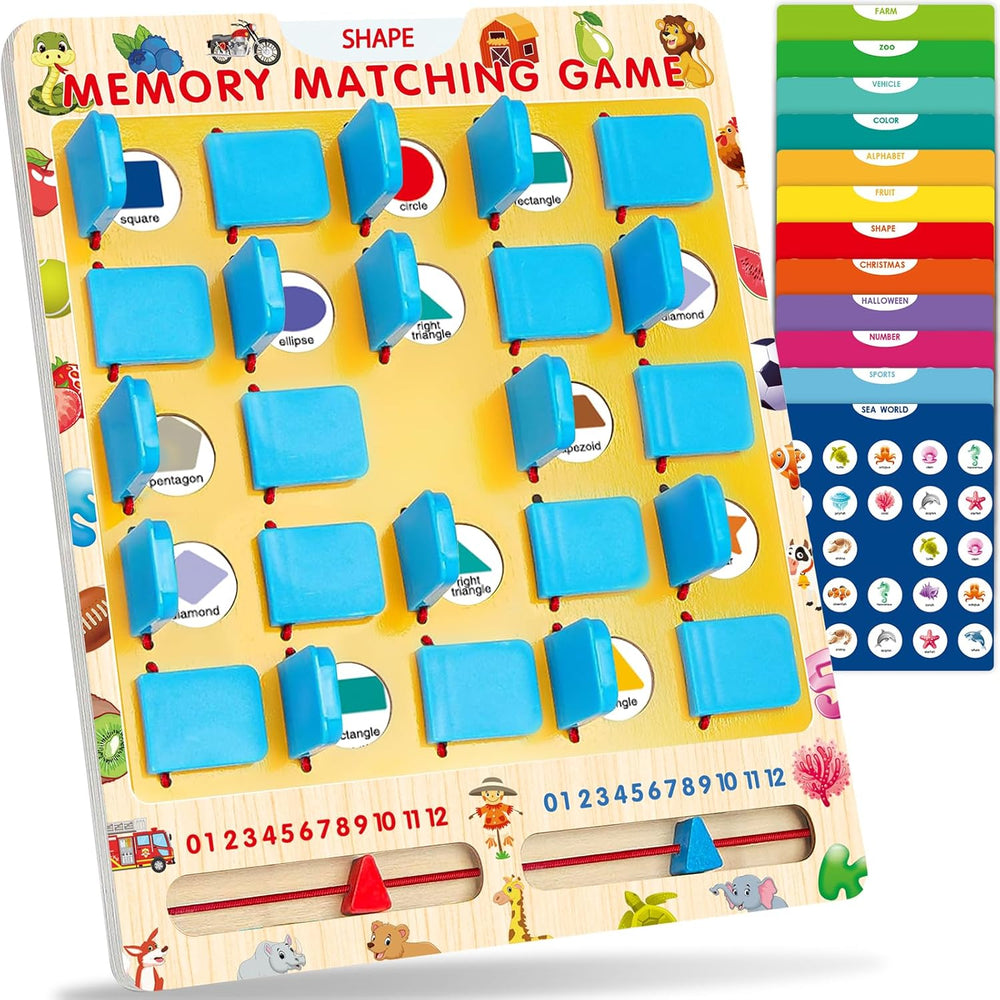 Jeu de mémoire assorti pour enfants 3-8 ans - Jouet de voyage et jeu de société SUN N.
