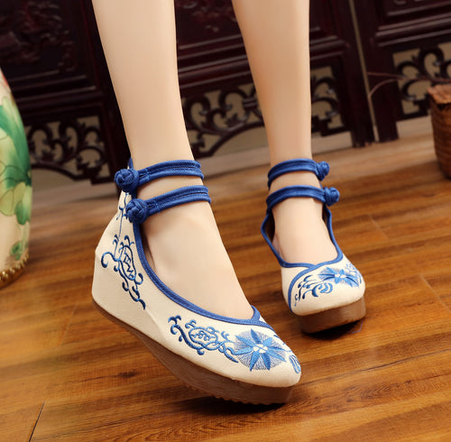 Big Sale 5cm High Heels Zhu Lian Camellia Sequin Peacock Crane Tree Fan Jade Butterfly SUN N.