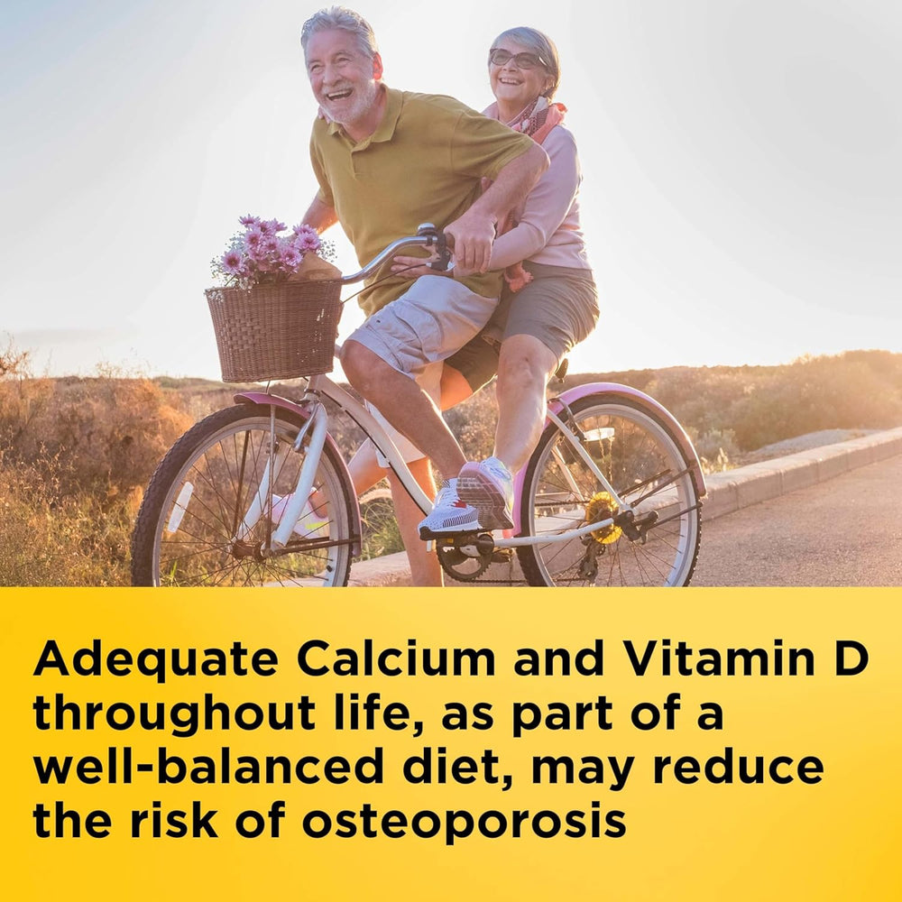 Nature Made Calcium 500 mg avec Vitamine D3, Supplément de Calcium et de Vitamine D pour le soutien osseux, 130 comprimés SUN N.