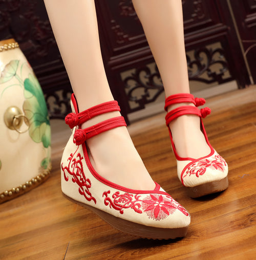 Big Sale 5cm High Heels Zhu Lian Camellia Sequin Peacock Crane Tree Fan Jade Butterfly SUN N.