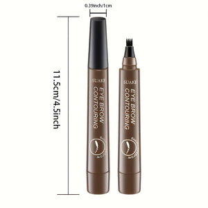 Crayon à sourcils à quatre pointes, étanche et résistant à la transpiration avec tenue longue durée SUN N.