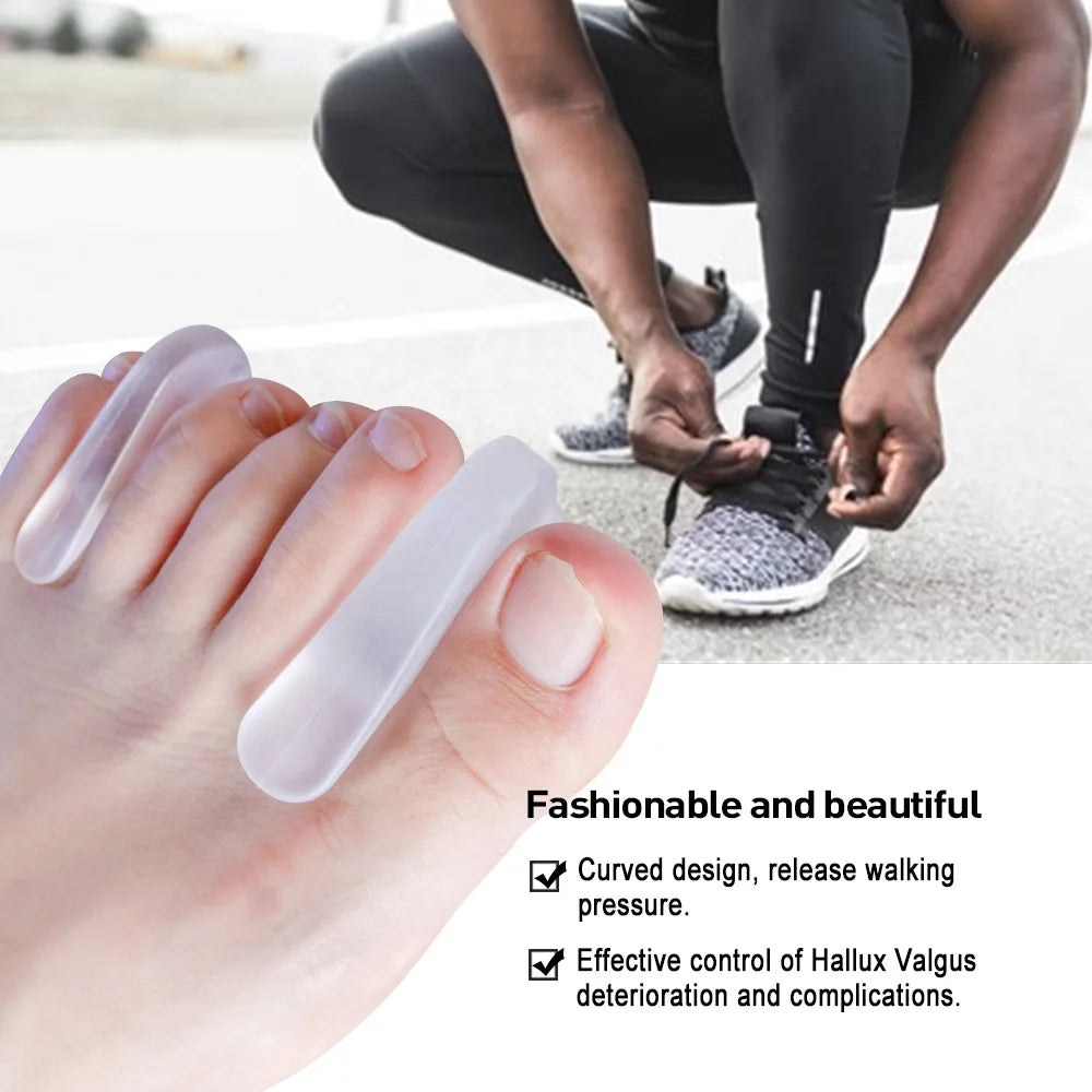 Silicone Toe Separator Bunion Corrector Hallux Valgus Set of 2