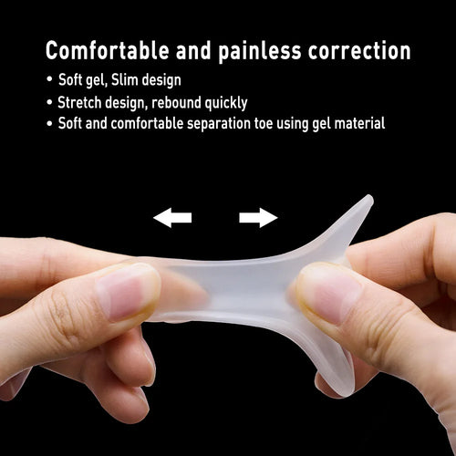 Silicone Toe Separator Bunion Corrector Hallux Valgus Set of 2