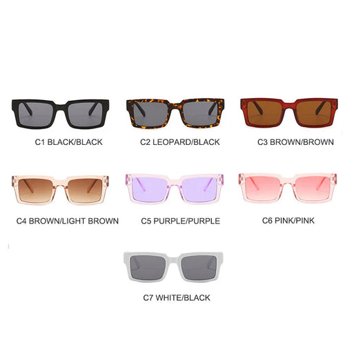 Lunettes de soleil vintage carrées SUN N.