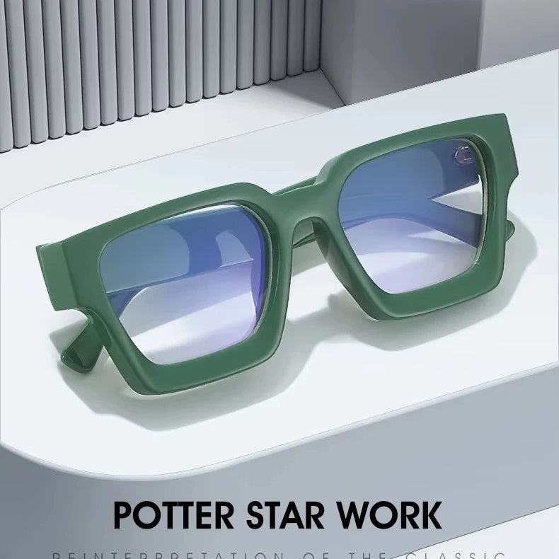 Lunettes anti-lumière bleue rétro - Monture carrée unisexe SUN N.