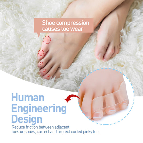 Lisseur en gel de silicone transparent, outils de soin des pieds Little Parker Bunion, protecteur d'instituts, 3 trous, 2 pièces SUN N.