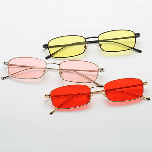 Lunettes de soleil miroir unisexe avec monture métallique et protection UV400, design tendance.