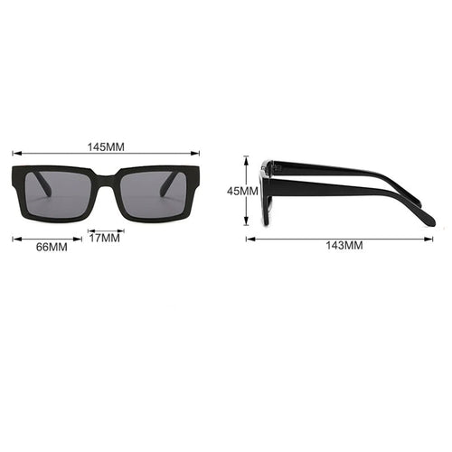Lunettes de soleil vintage carrées SUN N.