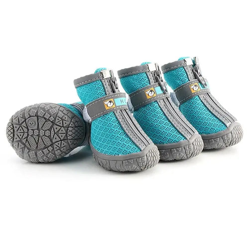 Bottes en caoutchouc pour chien – 4 pièces respirantes pour la marche et la randonnée SUN N.