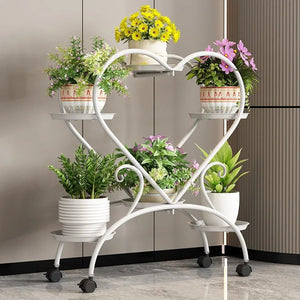 Support à fleurs sur pied Kinno - Étagère verte pour plantes SUN N.