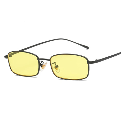 Lunettes de soleil miroir unisexe avec monture métallique et protection UV400, design tendance.