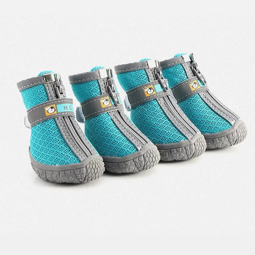 Bottes en caoutchouc pour chien – 4 pièces respirantes pour la marche et la randonnée SUN N.