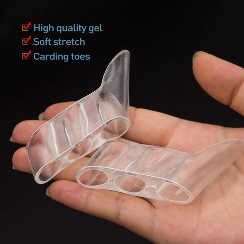 Lisseur en gel de silicone transparent, outils de soin des pieds Little Parker Bunion, protecteur d'instituts, 3 trous, 2 pièces SUN N.