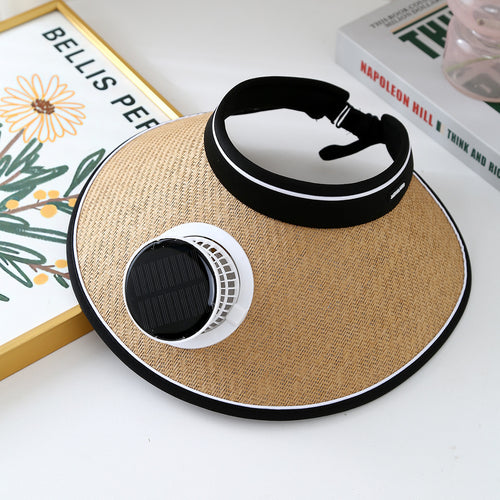 Summer Large Brim Electric Sun Hat Fan Hat Men's Anti-Uv Fisherman Hat Sun Protection Sun Hat Women SUN N.