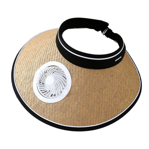 Summer Large Brim Electric Sun Hat Fan Hat Men's Anti-Uv Fisherman Hat Sun Protection Sun Hat Women SUN N.