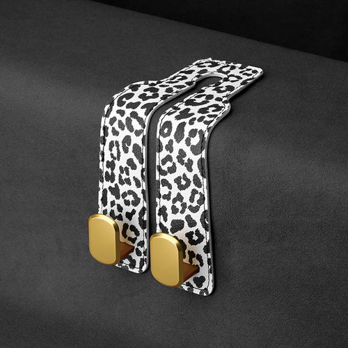 Car rear seat storage small hook turned leather zinc alloy ABS car double hook SUN N.
