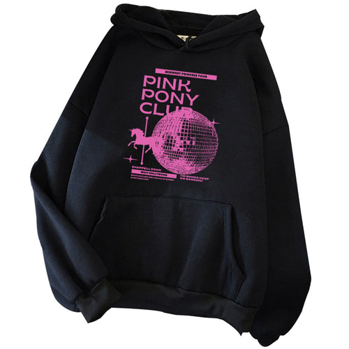 Chappell Roan Pink Pony Club Hoodie Chappell Roan Fan Gift Harajuku Cover SUN N.