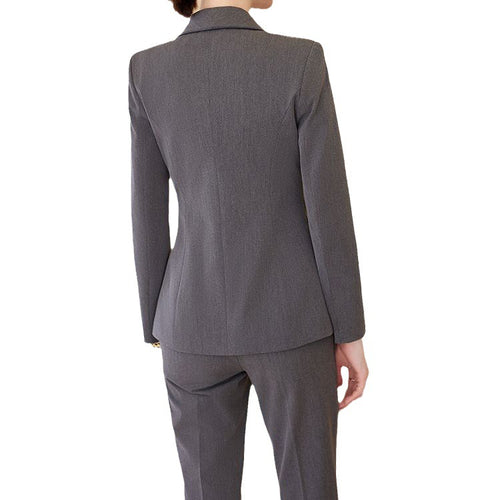 Suit suit Women's Autumn New Business Wear Fashion Elegant Goddess Fan Suit Dress Hotel Manager Work Clothes SUN N.