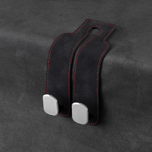 Car rear seat storage small hook turned leather zinc alloy ABS car double hook SUN N.